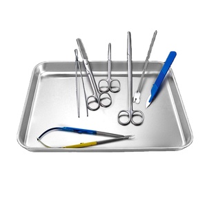 Bandeja Quirúrgica de Acero de Alta Calidad para Quirófano, Bandeja de Instrumentos Quirúrgicos Mayo, Bandeja de Apósitos, OEM - Product Image 1
