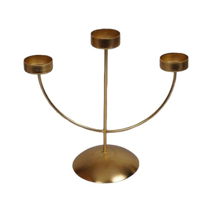 Bougeoir en laiton de conception dorée support décoratif fait à la main pour bougeoir de Noël et de festival - Product Image 4
