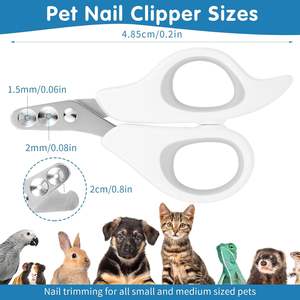 Coupe-ongles pour chat écologique avec trou de coupe circulaire et tondeuse à double trou rond Coupe-ongles pour animaux de compagnie sûr pour éviter les coupures excessives - Product Image 2