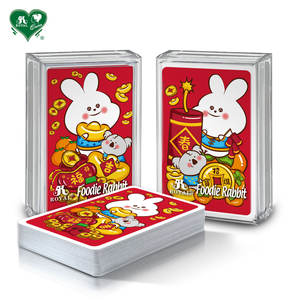 Foodie Lapin Nourriture Rouge En Plastique Poker Carte Cartes À Jouer - Product Image 3