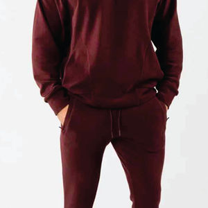 Logo personnalisé Ensemble de mode Grandes Tailles Sweat-shirt et pantalon de survêtement d'hiver en polaire Ensemble de 2 pièces de loisirs confortables - Product Image 6