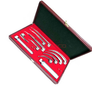 ENT ชุดผ่าตัดวินิจฉัย10ใบมีด2ด้ามและหลอดไฟสแตนเลสชุดเครื่องมือสำหรับผ่าตัดกล่องเสียงแหล่งจ่ายไฟด้วยมือ - Product Image 6