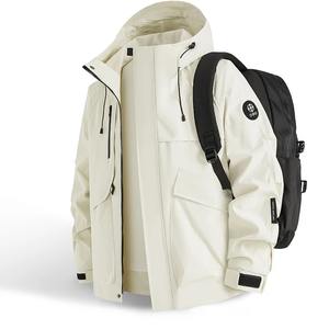 Vestes de neige coupe-vent de haute qualité, vente en gros de vestes de pluie à capuche d'hiver, fabricant de vestes softshell pour hommes OEM - Product Image 6