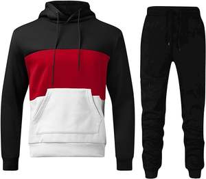 Vente en gros OEM Survêtements pour hommes Ensemble Sweats à capuche Survêtement pour hommes 2 pièces à capuche Sport Course à pied Camping Survêtements Ensembles de costumes de mode - Product Image 4