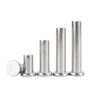 GB109 Rivets solides à tête plate ronde en acier inoxydable 304 18-8 pour ustensiles de cuisine, vente directe usine - Product Image 1