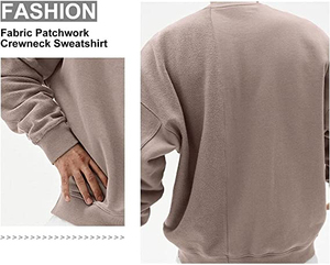 Sudadera de Invierno para Hombre, Talla Grande, Ligera, 100% Algodón, Felpa, Tinte Liso, Textura Acogedora, Ecológica, Transpirable, Informal - Product Image 4