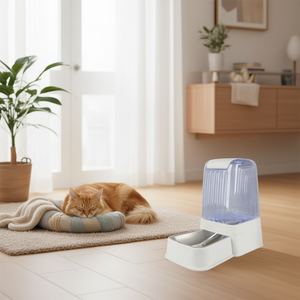 Comedero Redondo de Acero Inoxidable para Mascotas con Dispensador Automático de Agua, para Perros y Gatos, Fabricado por el Fabricante, Venta al Por Mayor - Product Image 3