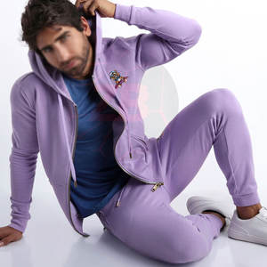 Survêtements d'hiver pour hommes en grande quantité fabriqués sur mesure et respirants dernier style de broderie à motifs solides Service OEM - Product Image 2