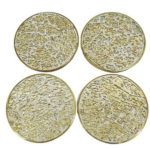 Sous-verre en résine argentée finie mosaïque pour la maison, l'hôtel et le restaurant article de cuisine - Product Image 3