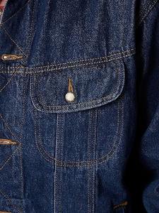 Chaquetas de hombre vaqueras de fabricante de ropa al por mayor Chaquetas vaqueras de hombre de color sólido básicas personalizadas Chaquetas vaqueras de hombre hechas en Pakistán - Product Image 3