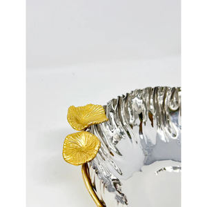 Grand bol à chocolat rond en métal de qualité supérieure avec une élégante finition noire, parfait pour les mariages et les événements spéciaux - Product Image 4