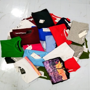 เสื้อยืดคอกลมแขนสั้นคอกลมสีพื้นแห้งเร็วเสื้อยืดไหล่ปล่อยหลวม180GSM สบาย - Product Image 2