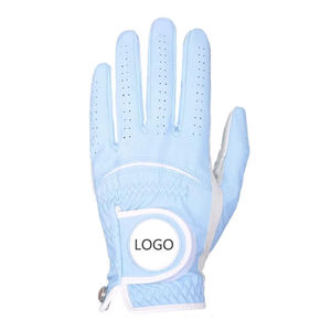 Gants de golf pour hommes personnalisés de qualité supérieure main droite/gauche en cuir noir avec matériau Cabretta jaune blanc noir pour le sport - Product Image 5