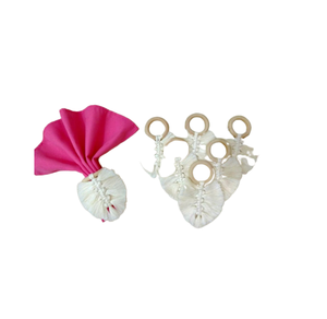Anillos de servilletero de ratán con tema establecido para sujetar servilletas para Decoración de mesa en fiestas, bodas y eventos - Product Image 4