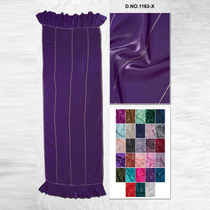 Elegante Estola Larga de Organza Ligera, Duradera y Transpirable para Mujer con Borde con Volantes - Product Image 6