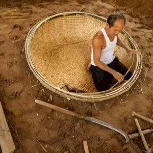 Bateau traditionnel en bambou fait à la main pour le tourisme 1.4m 1.5m 1.6m 1.7m 2m ANGLE - Product Image 1