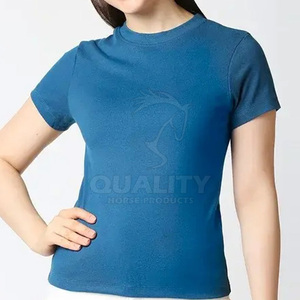 เสื้อยืดผู้หญิงลำลองสำหรับฤดูร้อนที่เป็นมิตรกับสิ่งแวดล้อม - เนื้อผ้าน้ำหนักเบา นุ่ม ระบายอากาศได้ดี แห้งเร็ว ผ้าฝ้าย 100% - Product Image 1