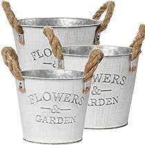 Maceta galvanizada de gran tamaño de primera calidad para decoración de jardín al aire libre con atractivo de estilo de granja con acabado duradero a prueba de herrumbre - Product Image 3