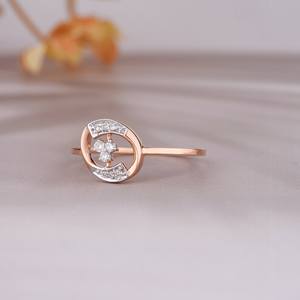 Anillo de moissanita de plata 925 chapado en oro de 14 quilates hecho a mano brillante regalo de boda o aniversario raro con excelente calidad - Product Image 5