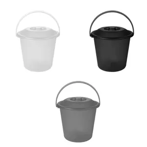 Small Trash Can for Sink with Handle and Lid 2,5L Capacity Plasvale Compact and ideal for your countertop