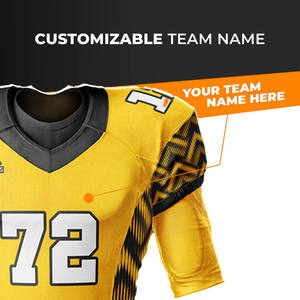 Gran oferta, diseño personalizado, camisetas de fútbol americano personalizadas, uniformes de fútbol americano de tallas para jóvenes y adultos - Product Image 2