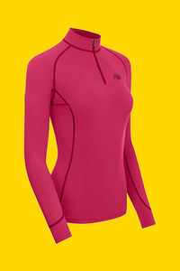 Pantalones de montar sin costuras rosas de alta calidad para mujer, nueva tendencia, camisa de capa Base de tela elástica de 4 vías para niñas ecuestres - Product Image 3