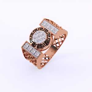 Maze Masterpiece Anillo de diamantes para hombre Diseño excepcional que agrega brillo a cualquier atuendo Adorable y disponible en venta al por mayor - Product Image 1