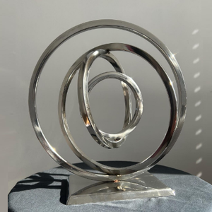 Sculpture de table en forme d'étoile finition or rose, décoration d'intérieur, objets décoratifs pour le salon - Product Image 5