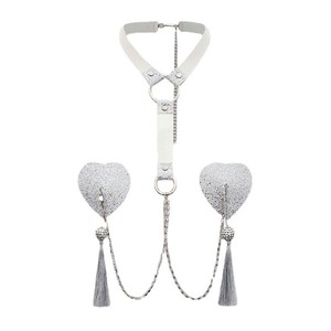 Chaîne de corps sexy à pampilles avec strass en forme de cœur et paillettes pour femme, idéale pour les soirées - Product Image 6