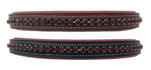 Bandeau de tête en cristal noir et bleu turquoise relié, design de créateur - Product Image 4