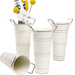Vase de luxe noir de vente chaude avec des pots en métal d'impression personnalisée et un centre de jardinière de table et de jardin décorer un jardinière faite à la main - Product Image 3