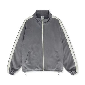 OEM Customizable Thin Waterproof <b>Bomber</b> <b>Varsity</b> <b>Jacket</b> for <b>Men</b> Stand Collar Embossed Letterman Washed Patch for Winter 100% - Product Image 5