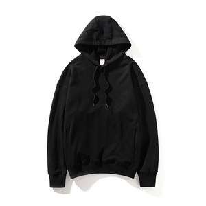 Survêtements d'hiver pour hommes à capuche en coton épais 420 g/m² avec impression en relief, sweats à capuche 100 % coton, streetwear personnalisé - Product Image 3