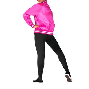 แจ็คเก็ตนักบินซาตินวินเทจสำหรับทุกเพศแขนยาวฤดูหนาวกันน้ำกันลมระบายอากาศมีซิปปรับแต่งได้เคลือบ - Product Image 4