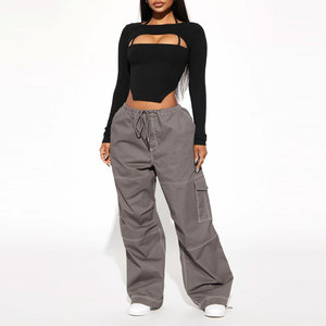 Nylon Pant Fabric <b>Trousers</b> New Design for <b>Women</b>, Latest Pencil Pants Slim Fit Black Breathable Cotton Twill Pant <b>Trousers</b> - Product Image 1