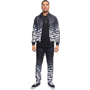 ชุดวอร์มกีฬาผู้ชายคุณภาพสูงราคาส่งจากโรงงาน ชุดเซ็ตฮู้ดดี้ซิปแบบรีดร้อน กางเกงขายาว ไซส์ใหญ่ แห้งเร็ว - Product Image 5