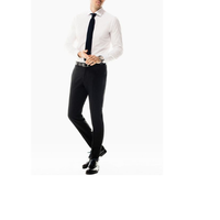 Pantalon Chino Décontracté Homme Style Urbain Grande Taille Coupe Skinny Taille Haute en Toile Plate Épaisse Écologique Respirant Séchage Rapide