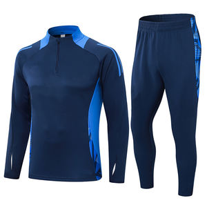 Survêtements de football nationaux Nouveau club Veste à demi-fermeture éclair pour hommes Survêtement de football pour hommes abordable en nylon avec technologie de séchage rapide - Product Image 3