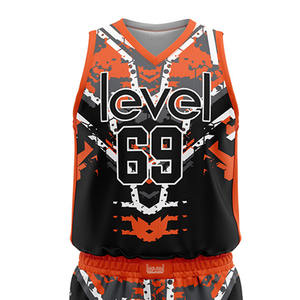 Offre Spéciale nouveau Design basket-ball uniforme ensemble Logo personnalisé 100% Polyester unisexe adulte respirant usine directe meilleure qualité - Product Image 3