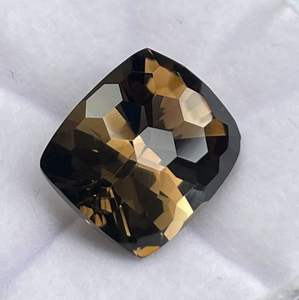 Cuarzo Natural Beer, Pulido, Corte Cojín, Cóncavo, con Iridiscencia, Procedente de África, Certificado IGTl, para la Fabricación de Joyas - Product Image 3