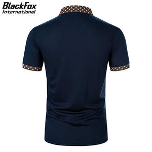 Highland Quality Men's for Polos Buena venta Totalmente personalizado Logo Print Loose Fit Transpirable Tejido de punto Sólido - Product Image 2