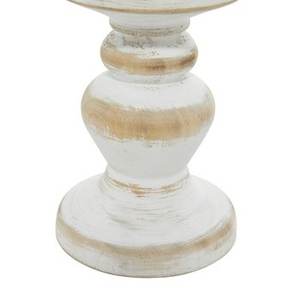 Elegant Wooden Tabletop Candlestick <b>Set</b> with White Finished Perfect for Home Hotel and Restaurant Decor <b>Set</b> Of 3 Decent Tools - Product Image 6