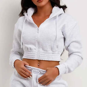 Ensemble short à capuche court pour femmes, tenue élégante, nouveau look, meilleur cordon de serrage attaché, manches longues, ensemble short à capuche pour femmes - Product Image 5