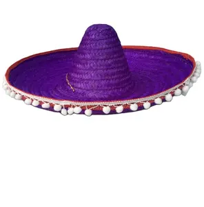 핫 와이드 멕시코 밀짚 솜브레로 모자 카우보이 모자 성인용 해초 남성과 여성을위한 패션 대량 밀짚 OEM 디자인 맞춤형