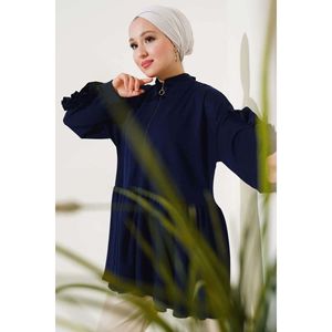 Loysha Sleeve Ruffle <b>Cardigan</b> <b>Navy</b> Blue - Product Image 1