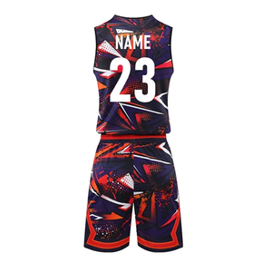 Uniformes de basket-ball sans manches respirants personnalisés pour adultes, ensemble avec logo, impression de logo personnalisée, service OEM, taille plus, 100% polyester - Product Image 2