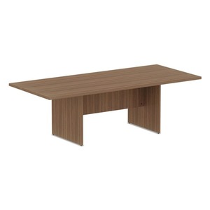 Alera Valencia Series Conference Rectangle <b>Table</b> Modern <b>Walnut</b> 94.5 In. X 41.38 In. X 29.5 In. Modern <b>Walnut</b> - Product Image 1