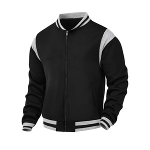 Nouvelle tendance Logo personnalisé broderie classique Noir Couple Collège Bas Prix Baseball Veste pour homme Letterman Veste universitaire pour homme - Product Image 6