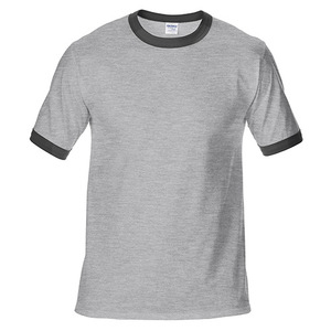 Caaual personnalisé surdimensionné rétro 180gsm 100% coton col rond à manches courtes t-shirt blanc uni sonnerie t-shirt pour hommes - Product Image 4