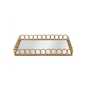 DECORATIVE <b>HEART</b> SHAPE DESIGN CUSTOMIZED HANDMADE GLASS ALUMINIUM GOLD COLOR DECORATIVE TRAY for HOTEL SUPPLIES CHRISTMAS - Product Image 4